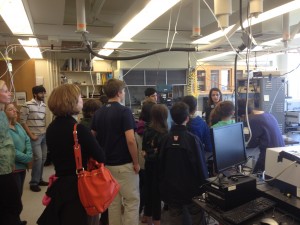 Laboratory visit from the Weston Middle School 6th grade class, June, 2014.